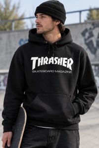 Mikina THRASHER SKATE MAG HOOD BLACK