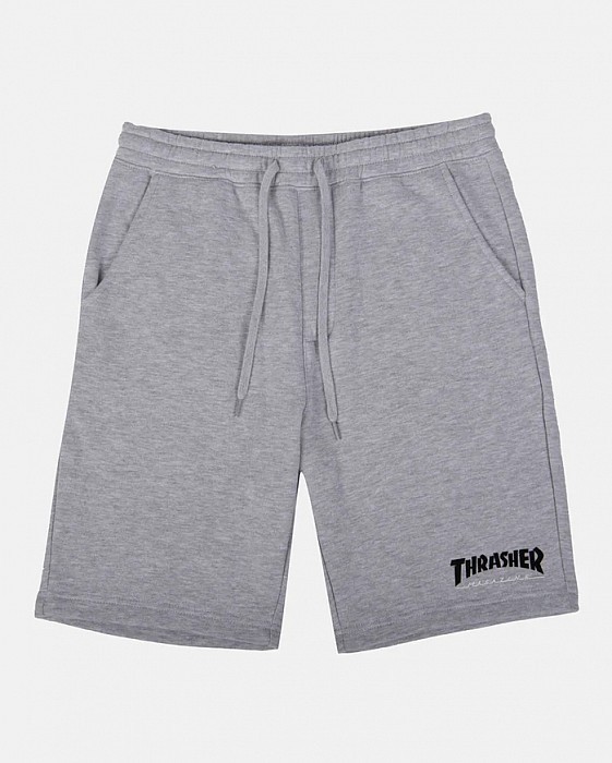 Kraťase THRASHER MAG LOGO P.E. SHORTS GREY