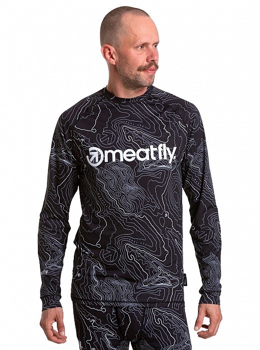 Thermo MEATFLY AVERY TERMO TOP BLACK TOPOGRAPHY