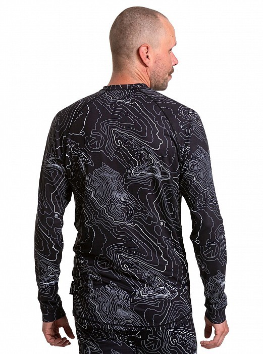 Thermo MEATFLY AVERY TERMO TOP BLACK TOPOGRAPHY