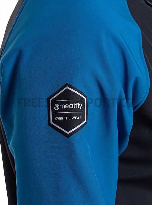 Bunda MEATFLY RASMUSSEN SOFTSHELL JACKET OCEAN BLUE/ BLACK
