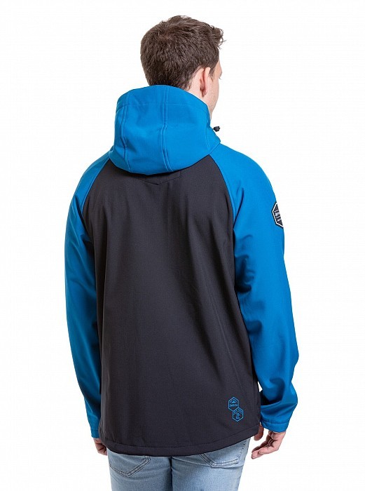 Bunda MEATFLY RASMUSSEN SOFTSHELL JACKET OCEAN BLUE/ BLACK