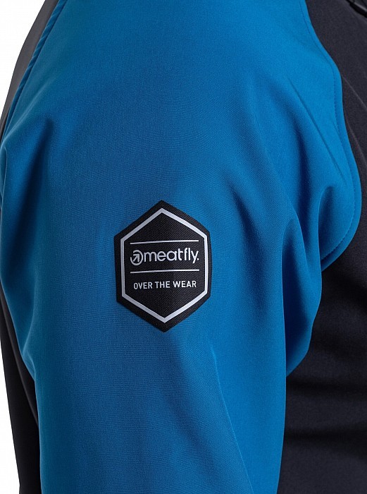 Bunda MEATFLY RASMUSSEN SOFTSHELL JACKET OCEAN BLUE/ BLACK