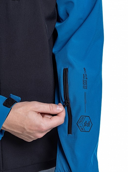 Bunda MEATFLY RASMUSSEN SOFTSHELL JACKET OCEAN BLUE/ BLACK