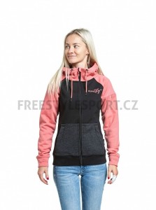 Mikina MEATFLY ALISHA TECHNICAL HOODIE CORAL/BLACK