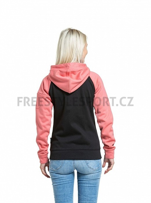 Mikina MEATFLY ALISHA TECHNICAL HOODIE CORAL/BLACK
