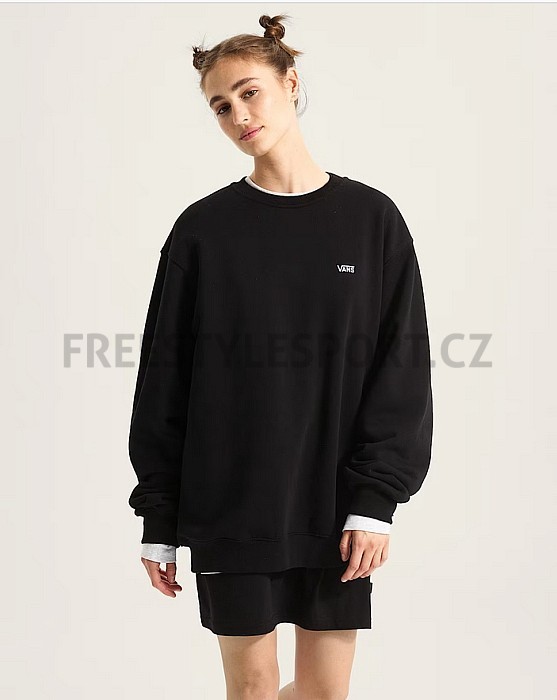 Mikina VANS LEFT CHEST II LOOSE CREW BLACK