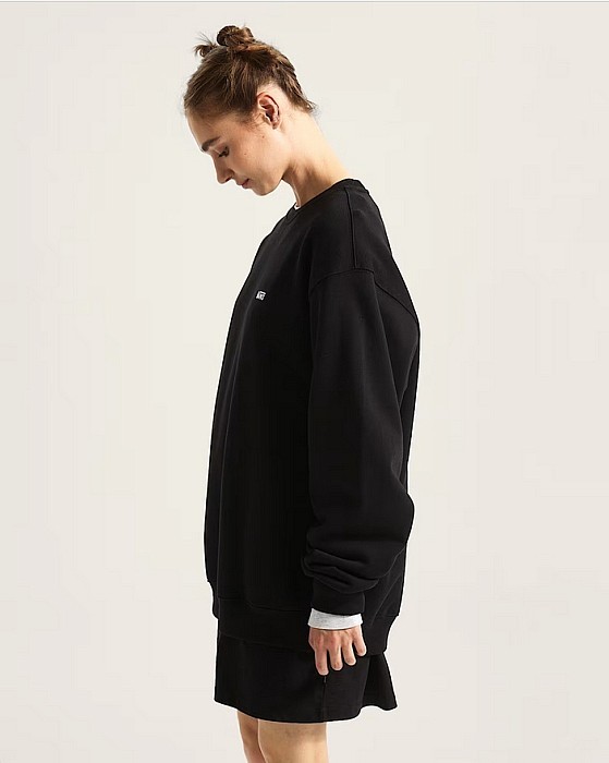 Mikina VANS LEFT CHEST II LOOSE CREW BLACK