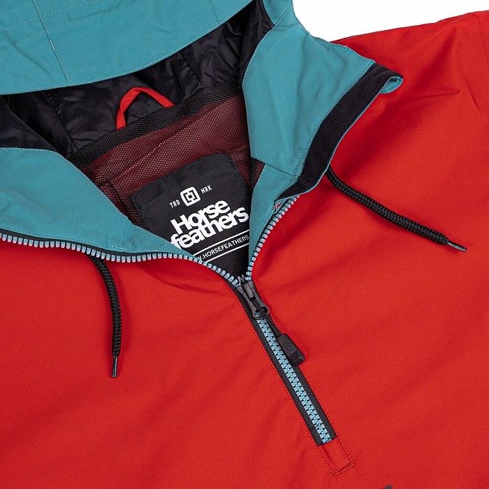 Pánská bunda HORSEFEATHERS SHAW JACKET LAVA/RED OIL BLUE