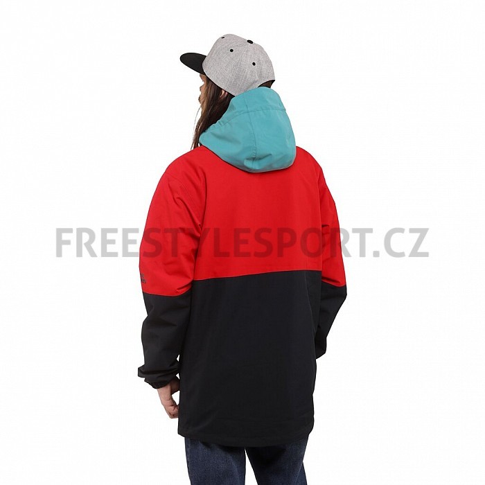 Pánská bunda HORSEFEATHERS SHAW JACKET LAVA/RED OIL BLUE