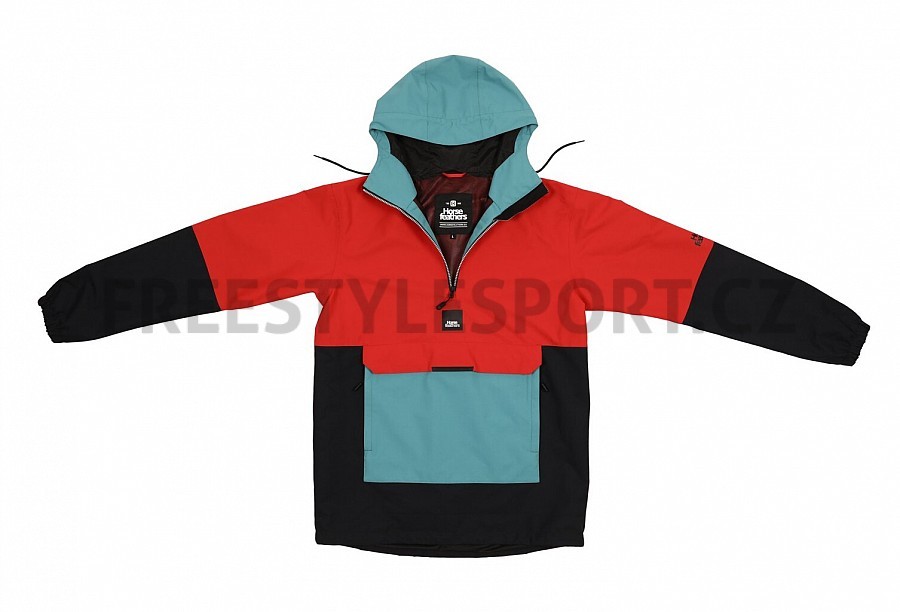 Pánská bunda HORSEFEATHERS SHAW JACKET LAVA/RED OIL BLUE
