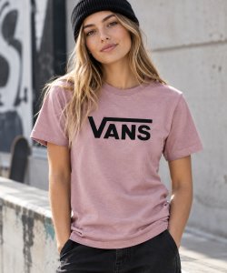Triko VANS WM FLYING V CREW TEE MISTY MAUVE