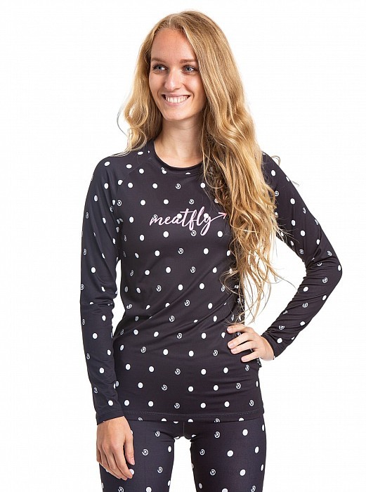 Thermo MEATFLY CAPA TERMO TOP BLACK DOTS