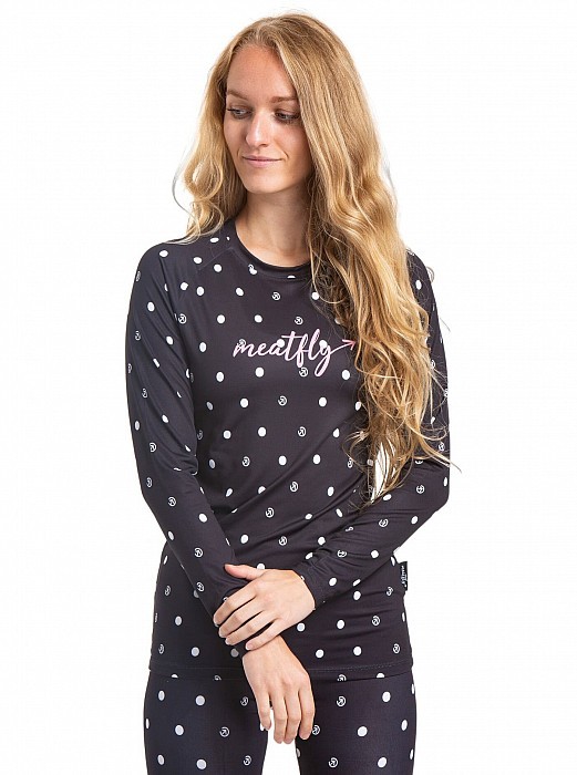 Thermo MEATFLY CAPA TERMO TOP BLACK DOTS
