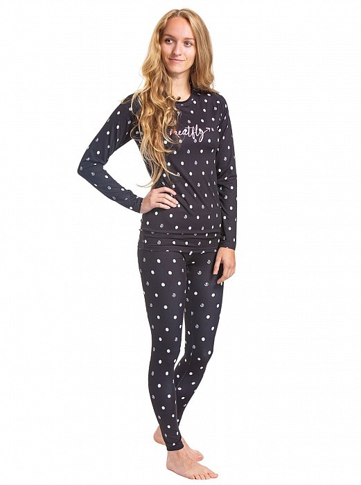 Thermo MEATFLY CAPA TERMO TOP BLACK DOTS