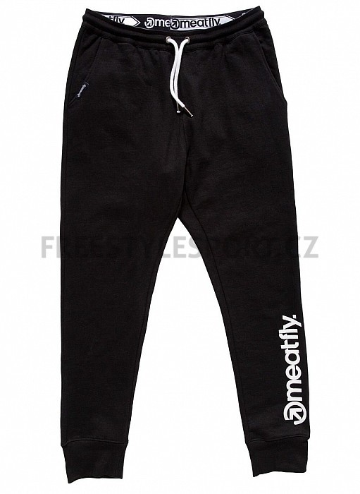 Tepláky MEATFLY JOY SWEATPANTS BLACK