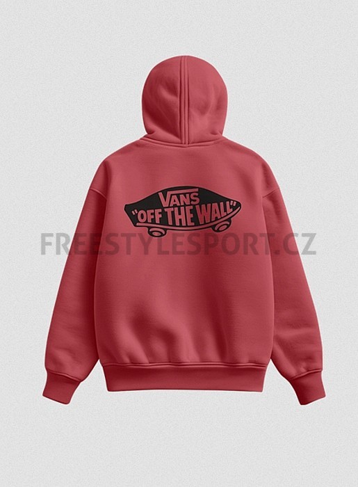 Mikina VANS DOUBLE STANDARD PULLOVER HOODY CRIMSON HAZE