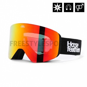 Brýle HORSEFEATHERS COLT BLACK/MIRROR RED