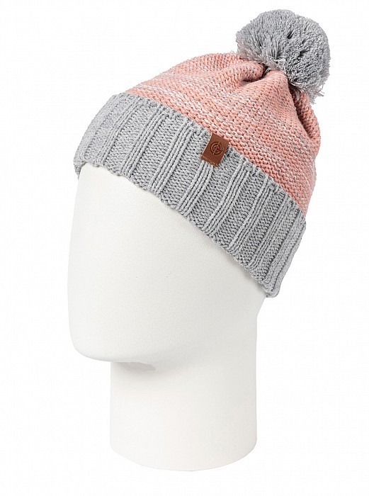 Kulich NUGGET NOMA BEANIE LIGHT GREY/ROSE