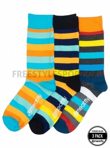 Ponožky MEATFLY LEXY SOCK ORANGE STRIPES