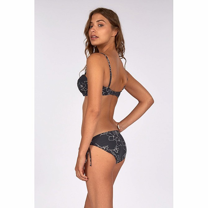 Plavky dámské spodní díl BILLABONG NIGHTFALL LOWRIDER BLACK PEBBLE