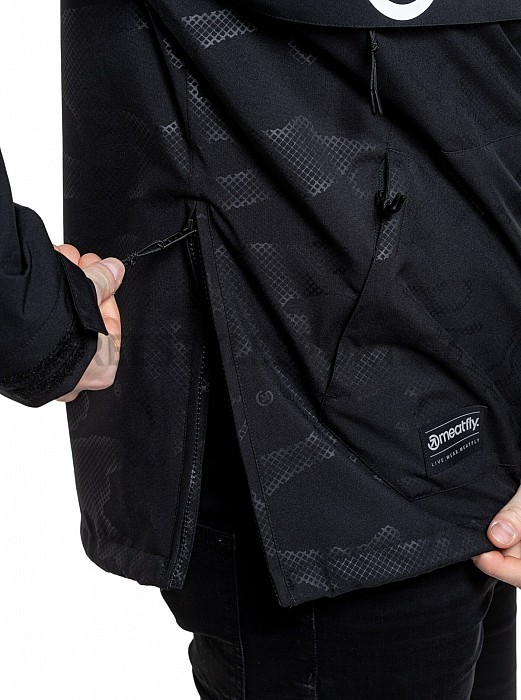 Pánská bunda MEATFLY GAREN MORPH BLACK EMBOSS
