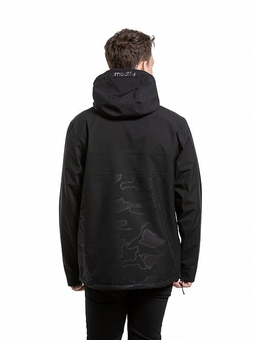 Pánská bunda MEATFLY GAREN MORPH BLACK EMBOSS