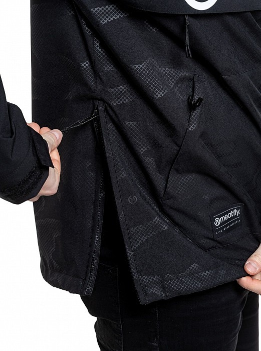 Pánská bunda MEATFLY GAREN MORPH BLACK EMBOSS