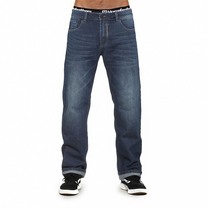 Kalhoty HORSEFEATHERS PIKE JEANS DARK BLUE