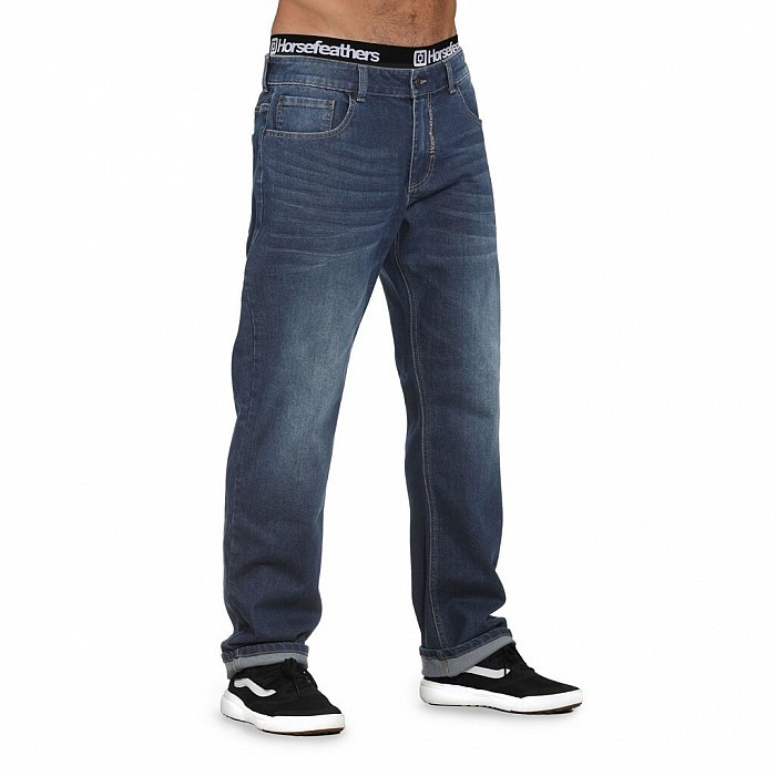 Kalhoty HORSEFEATHERS PIKE JEANS DARK BLUE