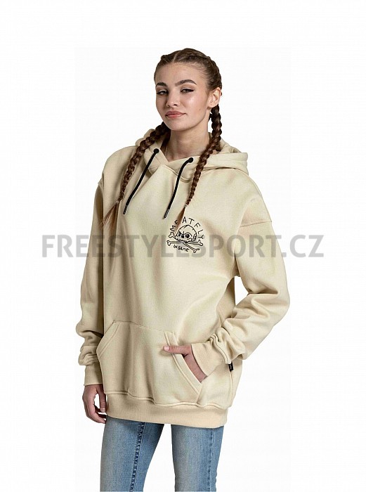 Mikina MEATFLY FRY UNI HOODIE SKULL BEIGE