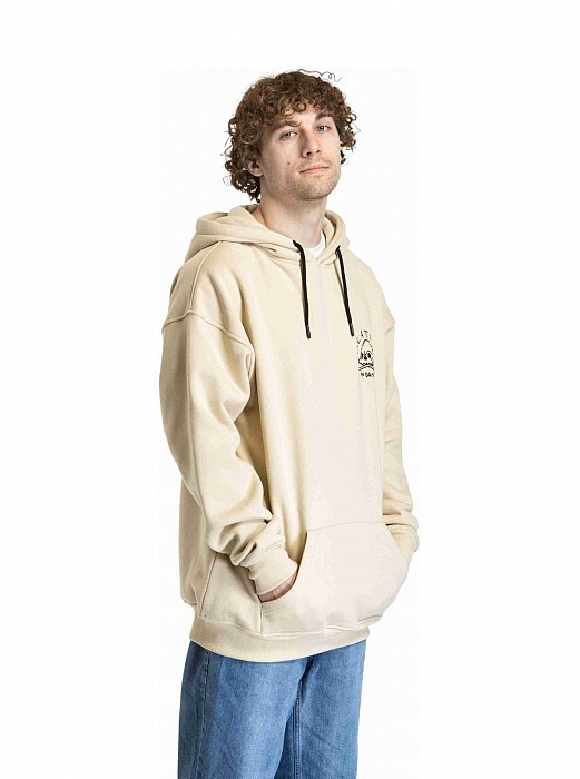Mikina MEATFLY FRY UNI HOODIE SKULL BEIGE
