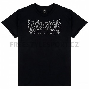 Triko THRASHER METAL T-Shirt BLACK