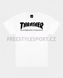 Triko THRASHER SKATE MAG WHITE