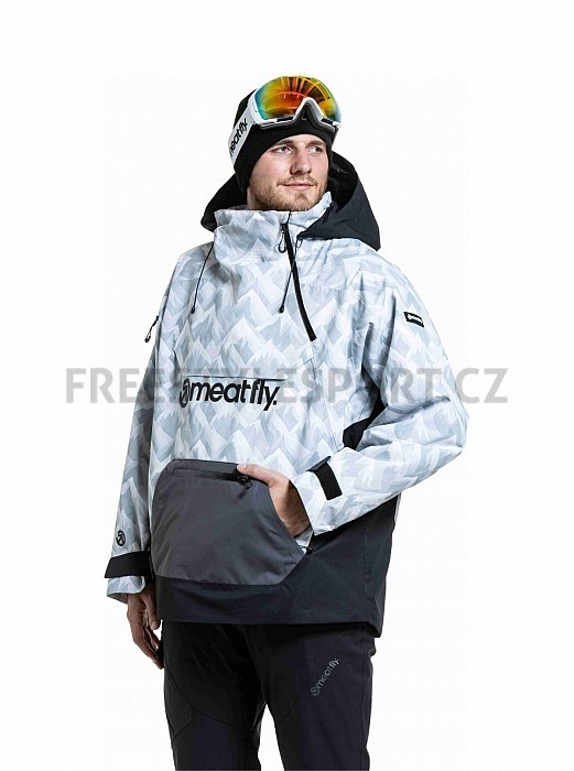 Unisex SNOWBOARD & SKI BUNDA MEATFLY MADDIE 2025/26 WHITE CAMO/BLACK