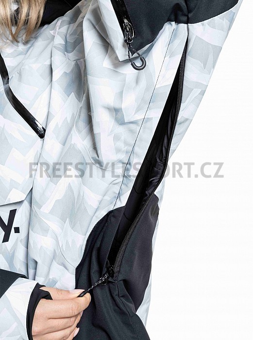 Unisex SNOWBOARD & SKI BUNDA MEATFLY MADDIE 2025/26 WHITE CAMO/BLACK