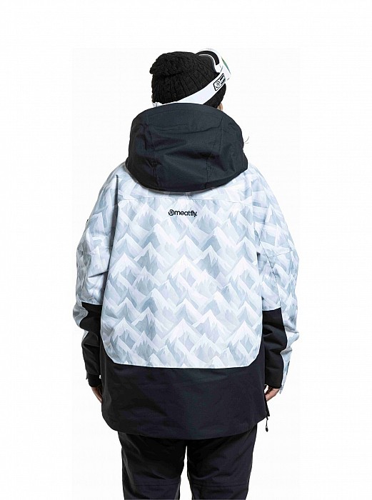 Unisex SNOWBOARD & SKI BUNDA MEATFLY MADDIE 2025/26 WHITE CAMO/BLACK