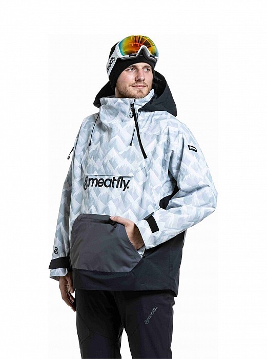 Unisex SNOWBOARD & SKI BUNDA MEATFLY MADDIE 2025/26 WHITE CAMO/BLACK