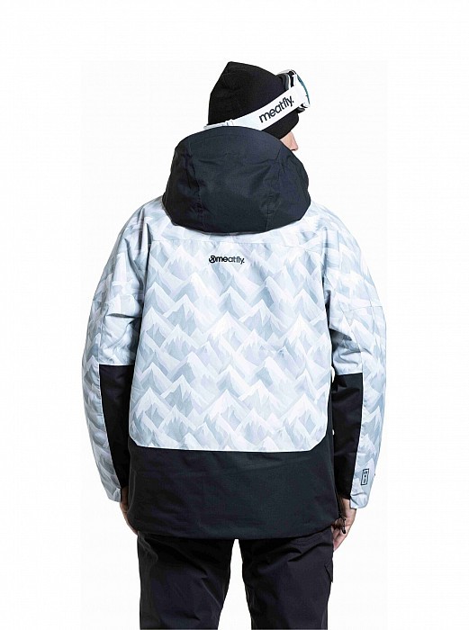 Unisex SNOWBOARD & SKI BUNDA MEATFLY MADDIE 2025/26 WHITE CAMO/BLACK