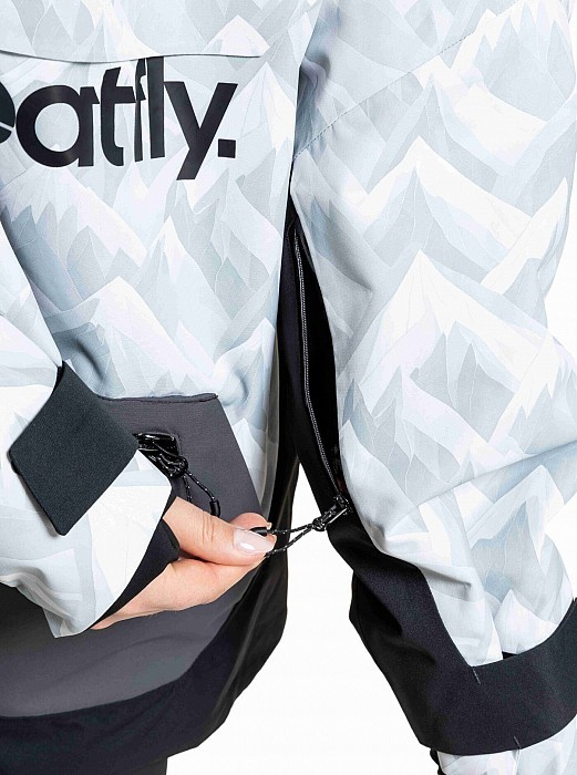 Unisex SNOWBOARD & SKI BUNDA MEATFLY MADDIE 2025/26 WHITE CAMO/BLACK