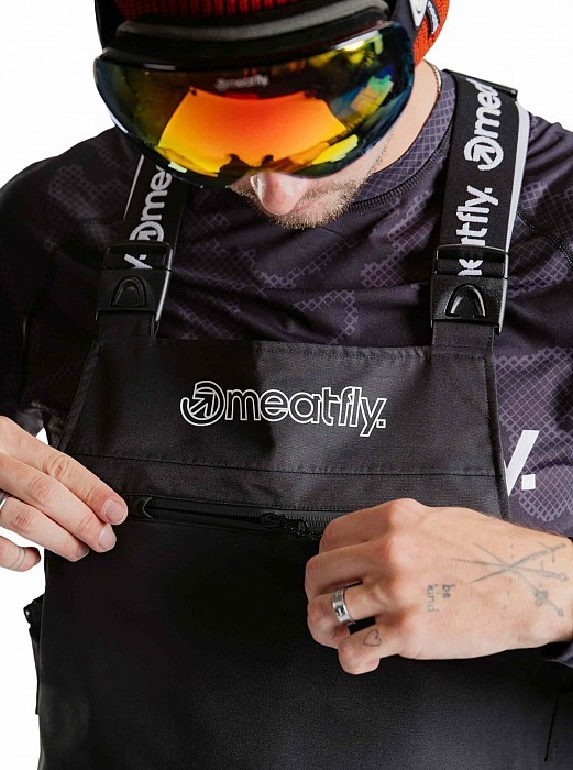 Unisex SNOWBOARD & SKI laclové kalhoty MEATFLY KENNY 2024/25 BLACK