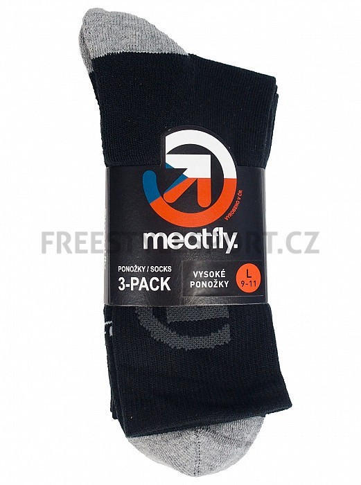 Ponožy MEATFLY LONG SOCKS BLACK