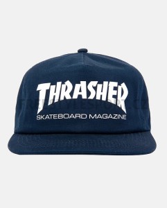 Kšiltovka THRASHER SKATE MAG SNAPBACK NAVY/WHITE