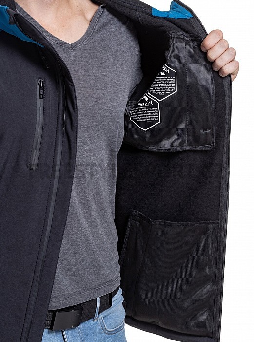 Bunda MEATFLY RASMUSSEN SOFTSHELL JACKET LOGO BLACK