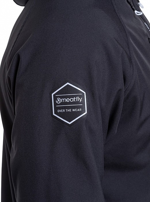 Bunda MEATFLY RASMUSSEN SOFTSHELL JACKET LOGO BLACK