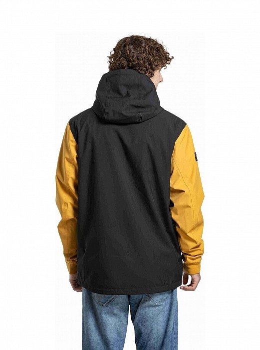 Bunda MEATFLY FINN JACKET BLACK/CAMEL
