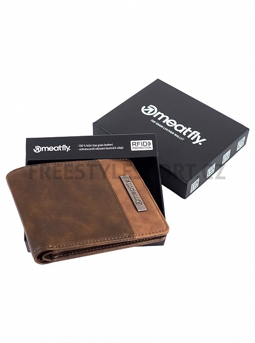 Peněženka MEATFLY MARVE WALLET BROWN