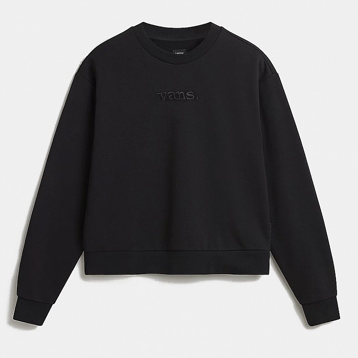 Mikina VANS W ESSENTIAL FT RLX CREW BLACK